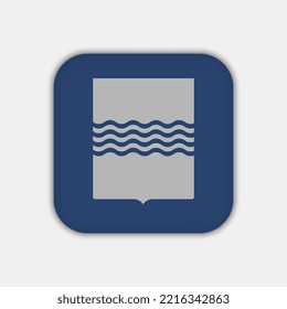 Basilicata Flag. Region of Italy. Vector illustration.