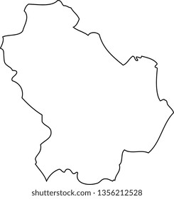 Basilicata. Map region of Italy