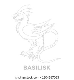 Basilisk (snake tail bird) Vectro. 5k