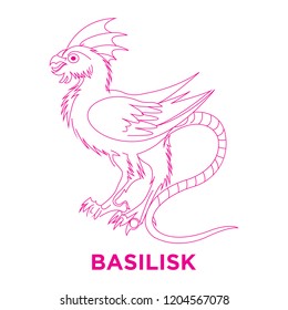 Basilisk (snake tail bird) Vectro. 5k