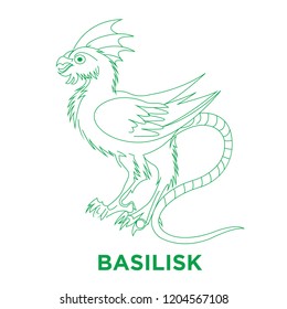 Basilisk (snake tail bird) Vectro. 5k