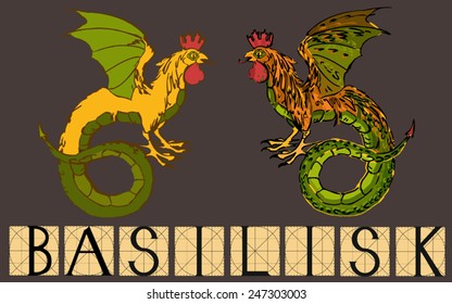 Basilisk with title