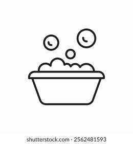basin foam icon sign vector