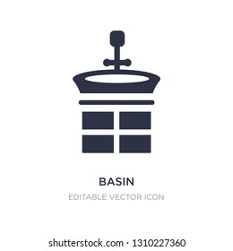 basin icon on white background. Simple element illustration from Holidays concept. basin icon symbol design.