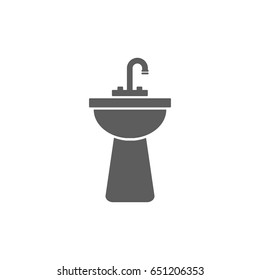 Basin icon in trendy flat style isolated on white background. Symbol for your web site design, logo, app, UI. Vector illustration, EPS