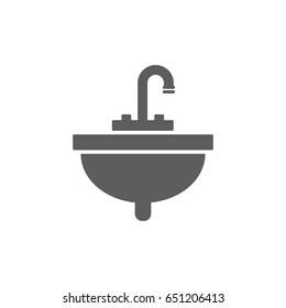 Basin icon in trendy flat style isolated on white background. Symbol for your web site design, logo, app, UI. Vector illustration, EPS