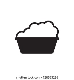 basin icon vector isolated on white background