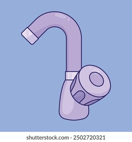 Basin Taps vector icon. bathroom water taps vector icon. tap water basin icon