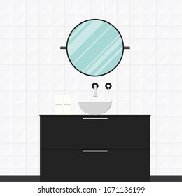basin vector. free space for text. wallpaper. background.