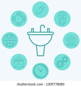 Basin vector icon sign symbol
