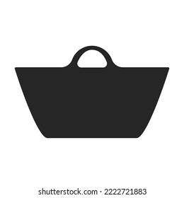 Basin vector icon.Black vector icon isolated on white background basin.