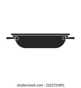 Icono vectorial de cuenca.Icono vector negro aislado en cuenca de fondo blanco.