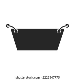 Basin vector icon.Black vector icon isolated on white background basin.