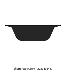 Basin vector icon.Black vector icon isolated on white background basin.