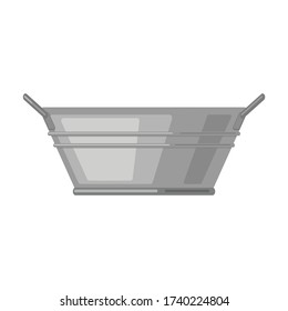 Basin vector icon.Cartoon vector icon isolated on white background basin.