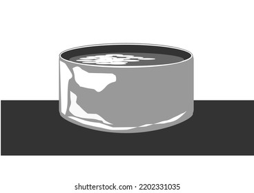 Basin. Vector water. Used for illustration related to animal husbandry. tree planting