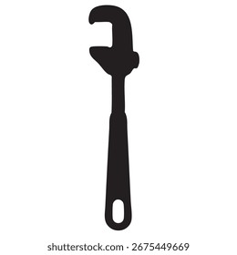 Basin wrench for installing sink faucets vector