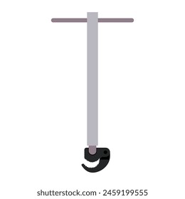 Basin Wrench, Tool for Efficient Faucet and Sink Repairs at Home, Flat Vector Illustration Design