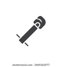 Icono de Vector de llave de lavabo. signo plano relleno para concepto móvil y Diseño web. Icono de glifo de llave de lavabo. Símbolo, ilustración del logotipo. Vector gráfico
