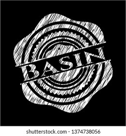 Basin written on a chalkboard