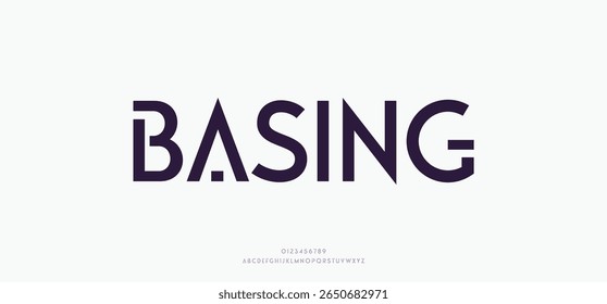 Basing modern creative minimal alphabet small letter logo design