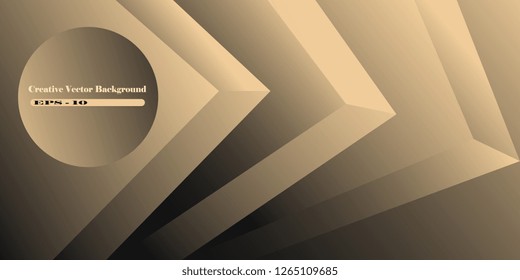 The basis for business cards and flyers of geometric gradient shapes