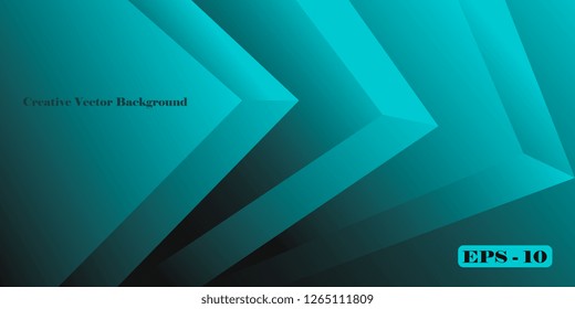 The basis for business cards and flyers of geometric gradient shapes