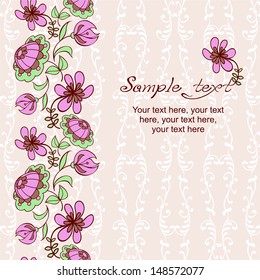 basis for the cards or cover with seamless pattern