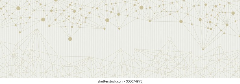 The basis for the design. Grid with triangles and dots in vector. 