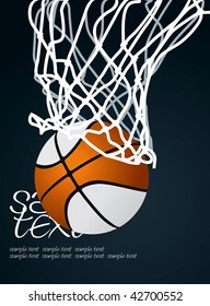 Basket 3 Vector Drawing