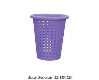 cesta con dibujos animados de iconos vectoriales 3d estilo mínimo