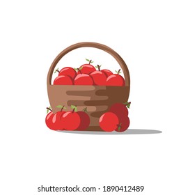 A Basket Of Apple Vector Icon , Apple Vector