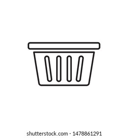 basket bag store icon vector illustration logo template