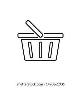 basket bag store icon vector illustration logo template