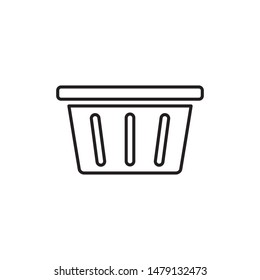 basket bag store icon vector illustration logo template