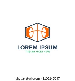 basket ball badge logo vector illustration design