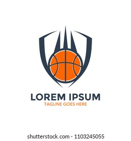 basket ball badge logo vector illustration design