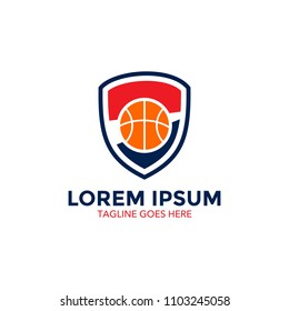 basket ball badge logo vector illustration design