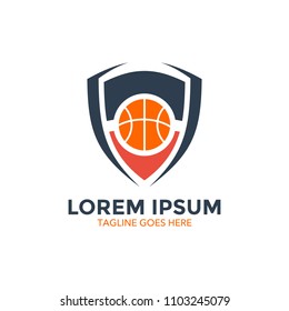 basket ball badge logo vector illustration design