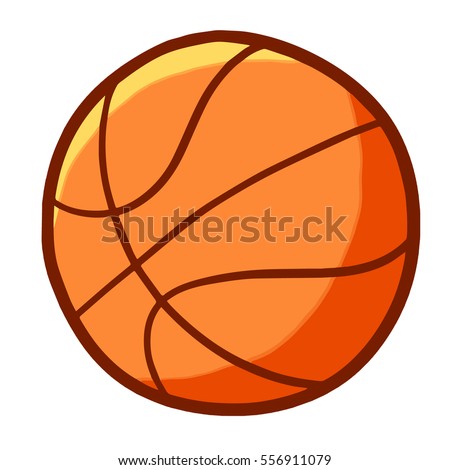 Basket ball in cartoon style - vector.