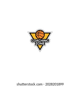 Basket Ball Coaching  Vector Logo Template