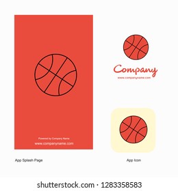 Basket ball  Company Logo App Icon and Splash Page Design. Creative Business App Design Elements