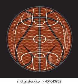 basket ball court sport typography, t-shirt graphics, vectors