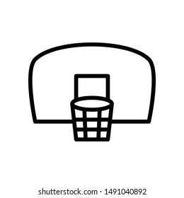 Basket Ball Court Vector Icon