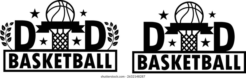 Basket ball dad vector, Clipart, Silhouette, Vector, icons, illustration, design.