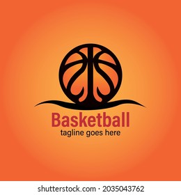 basket ball design logo sport competition vector