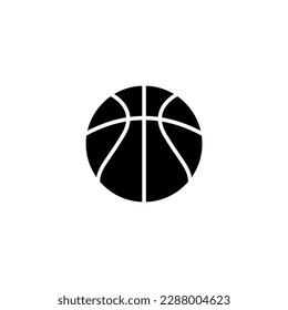 Basket Ball fill Icon, vector glyph icon of basket ball