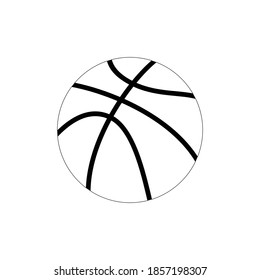 Basket Ball  Flat Design Icon Vector
