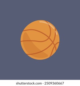 bola cesta em design de vetor plano.