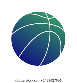 Basket Ball Gradient Art Vector